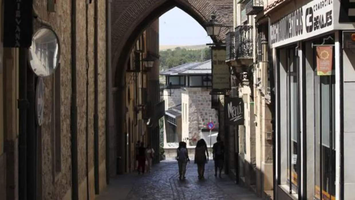 Vista de una calle del monumental casco antiguo de Teruel capital
