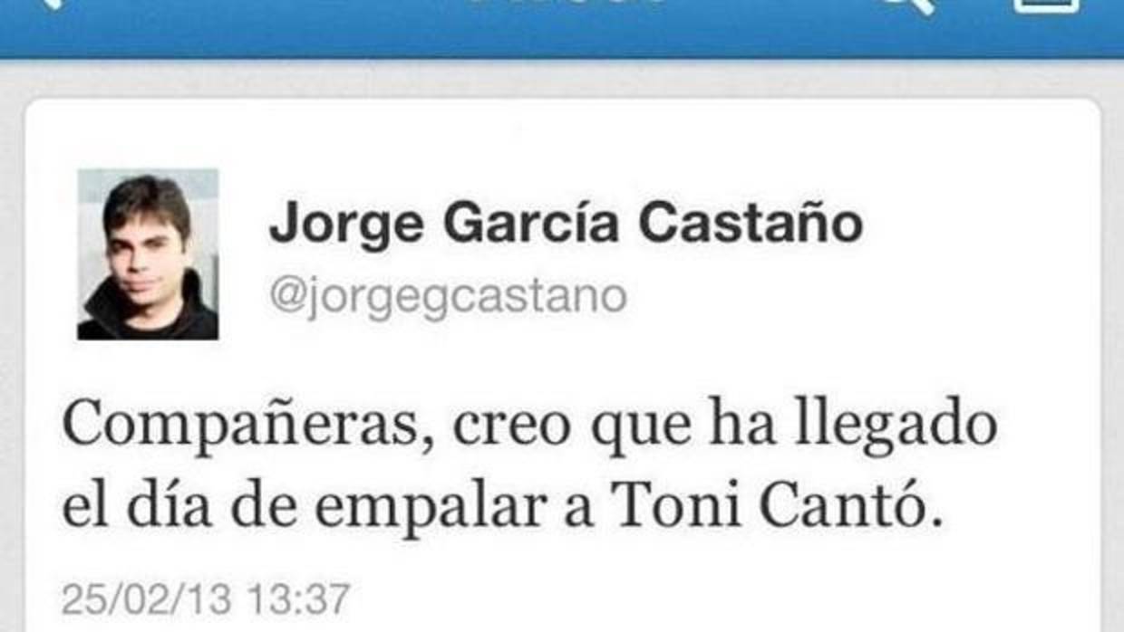 Jorge García Castaño acumula varias polémicas en Twitter