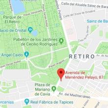 El despacho de Baltasar Garzón está muy cerca del parque de El Retiro de Madrid