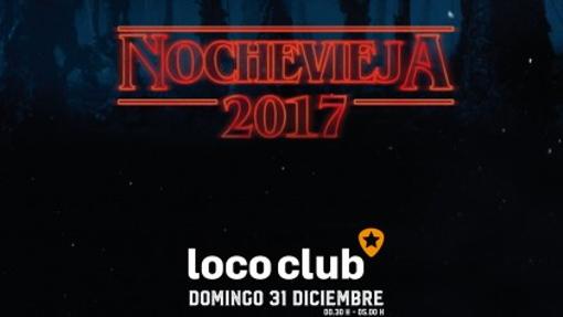 Cartel de la fiesta de Ncohevieja en la Sala el Loco de Valencia