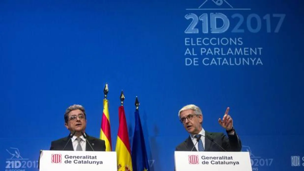 Millo y Puigserver, durante su comparecencia para las elecciones catalanas del 21D