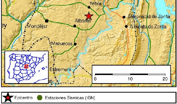 Terremoto de 3,7 grados en Yebra (Guadalajara), donde había previsto construir un cementerio nuclear
