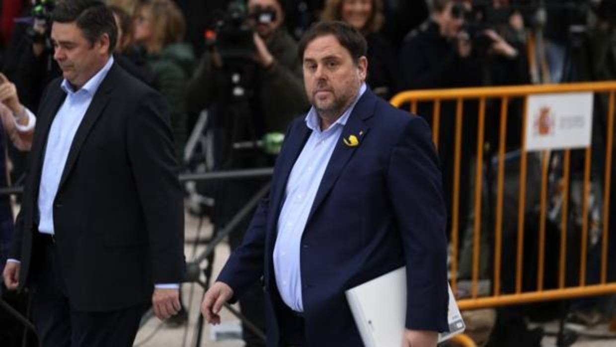 Junqueras, el pasado dos de noviembre a su llegada a la Audiencia Nacional