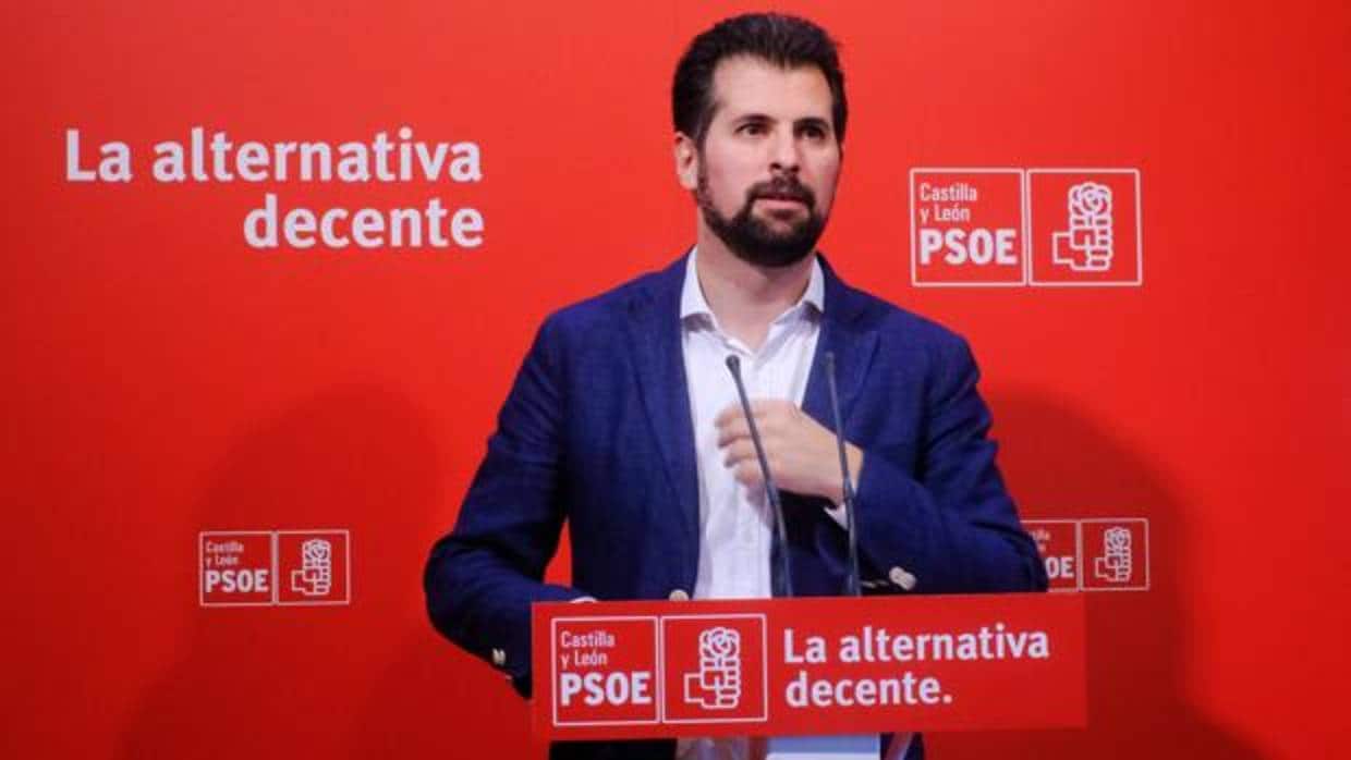 El secretario general del PSOE en Castilla y León, Luis Tudanca.
