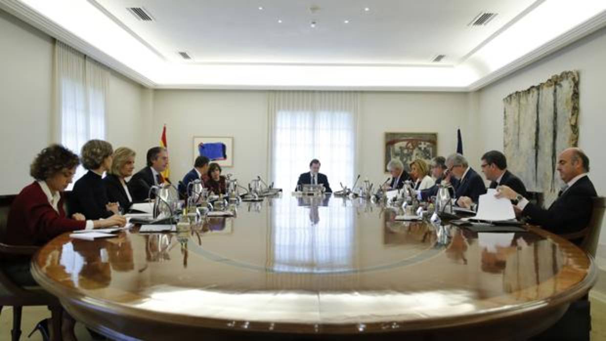 Consejo de Ministros del 21 de octubre que aprobó la aplicación del 155 en Cataluña