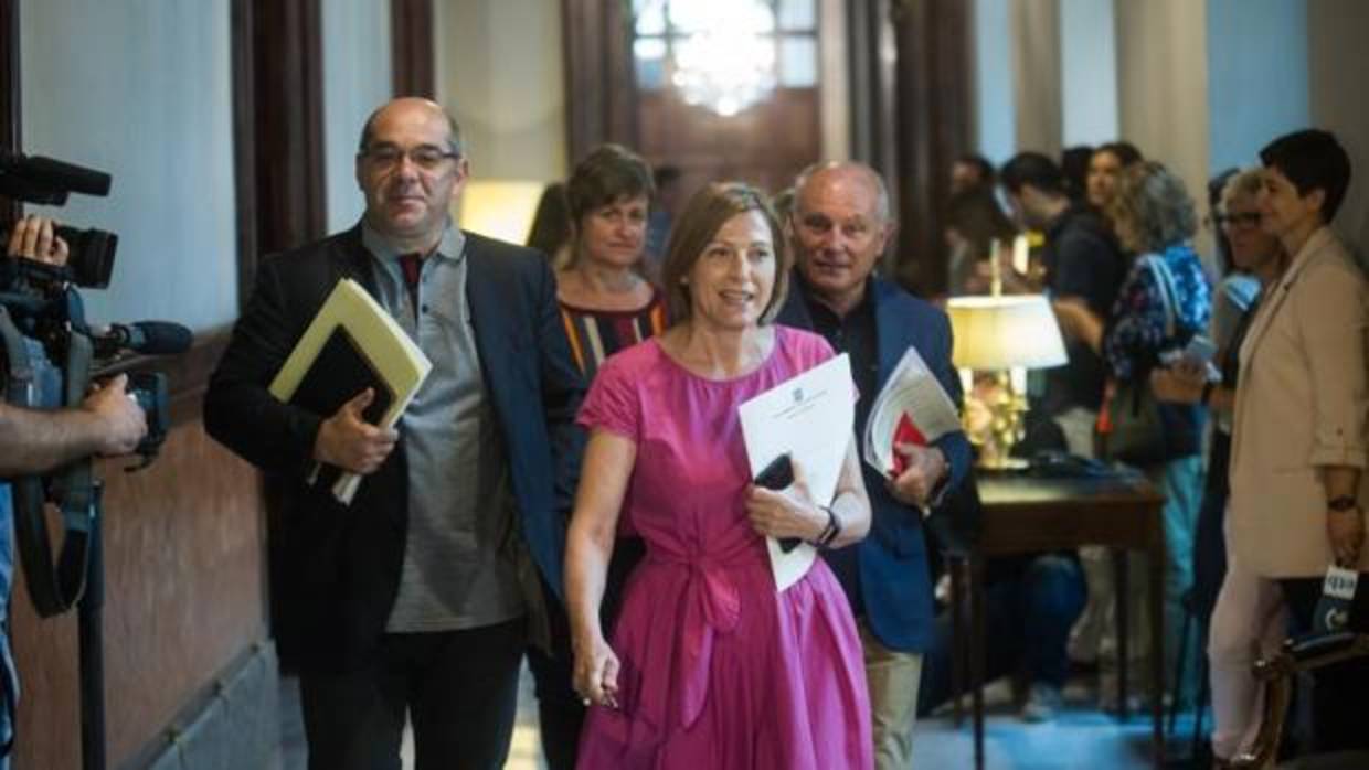 Carme Forcadell, la actual presidenta de la Cámara catalana