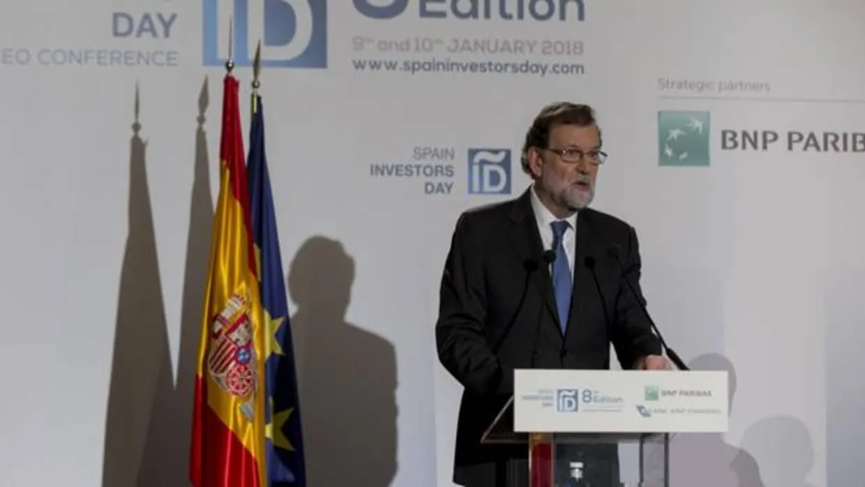 Mariano Rajoy, el pasado martes en el Spain Investors Day, en el Hotel Ritz de Madrid