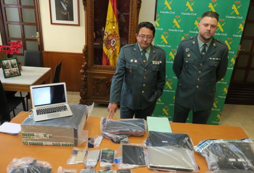 Imagen del material intervenido en la operación contra la pornografía infantil