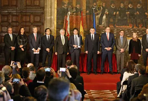 Imagen del acto celebrado el pasado lunes en el Palau de la Generalitat