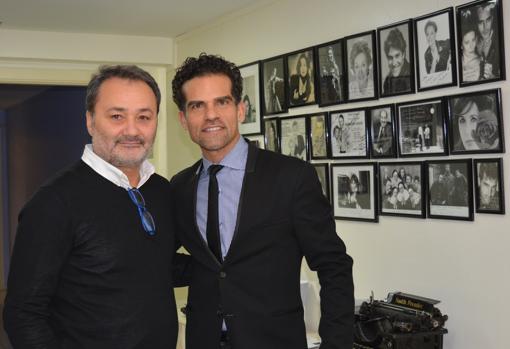 Francesc Sanguino y Antonio Najarro, en el Teatro Principal de Alicante