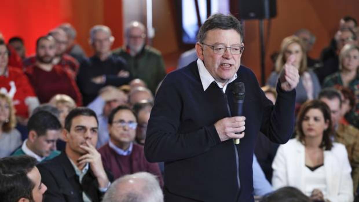 Ximo Puig, en la asamblea de partido en Valencia