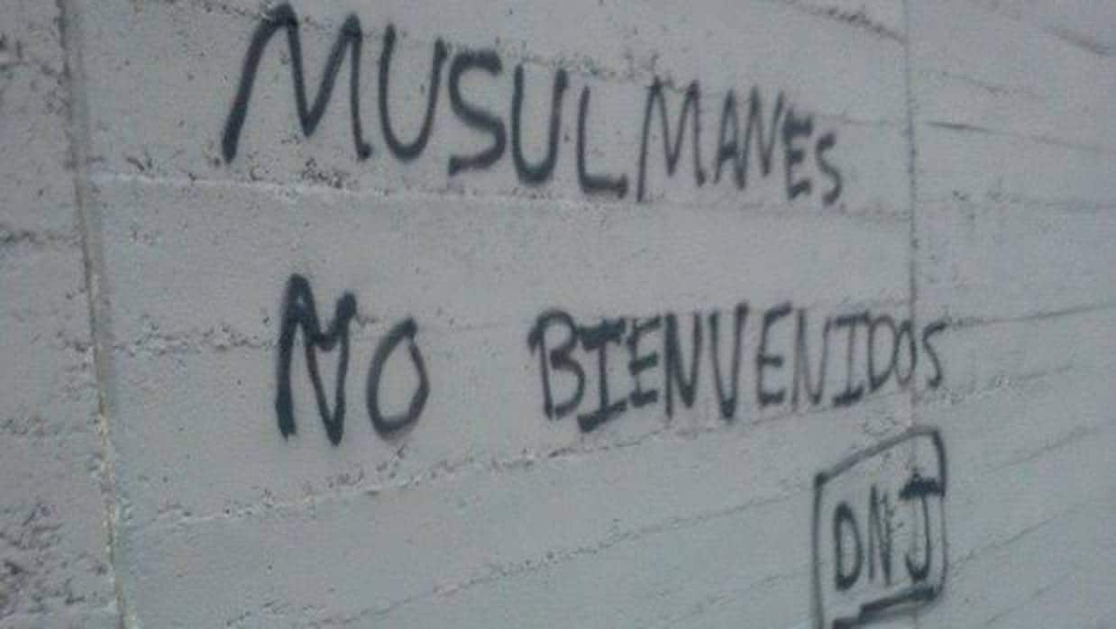 Pintada en las cercanías de la Mezquita de la M-30