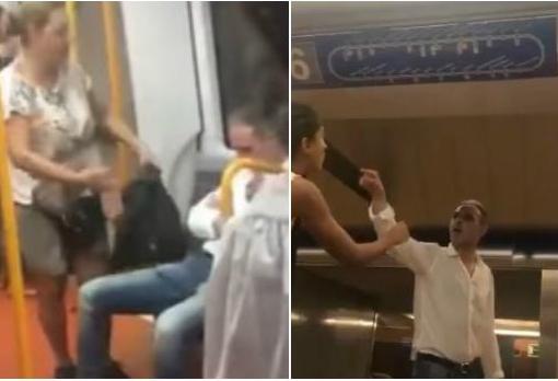 Neonazi del Metro que trató de echar a una mujer magrebí del vagón