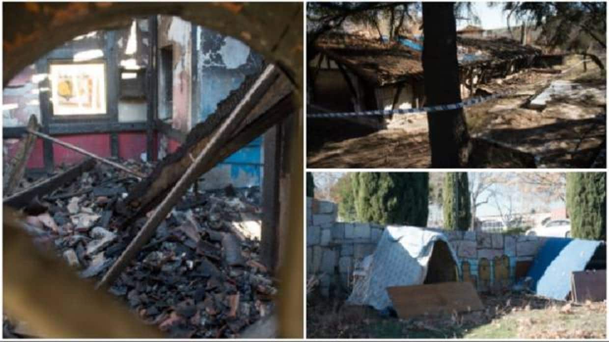 El restaurante Guipúzcoa, arrasado después de los incendios