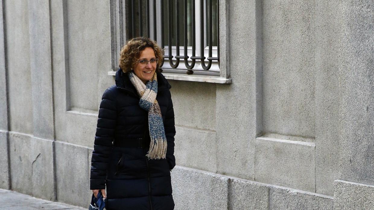 Meritxell Ruiz, la exconsejera de la Generalitat catalana, llegando al Tribunal Supremo