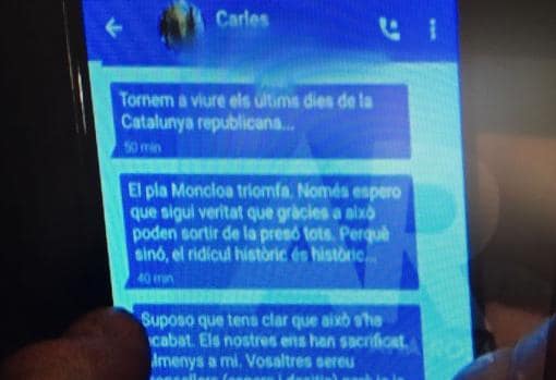 Los mensajes de Puigdemont difundidos hoy en Telecinco