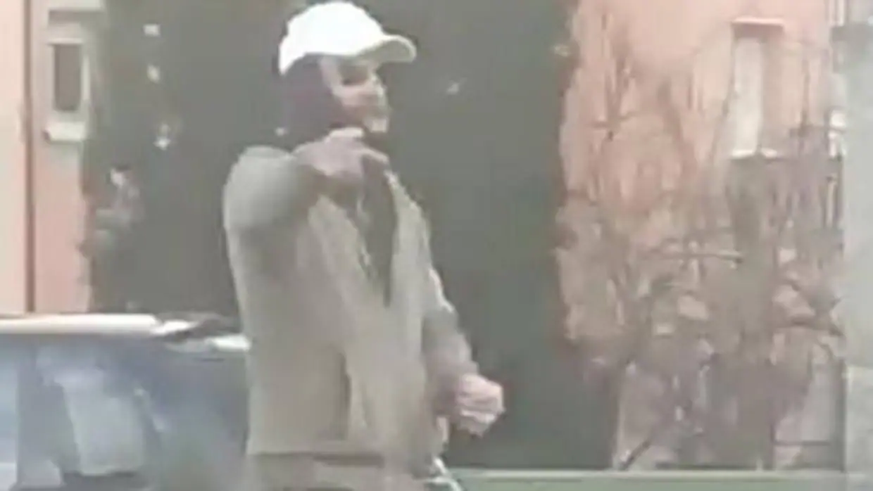 Captura del vídeo en el que aparece el presunto secuestrador