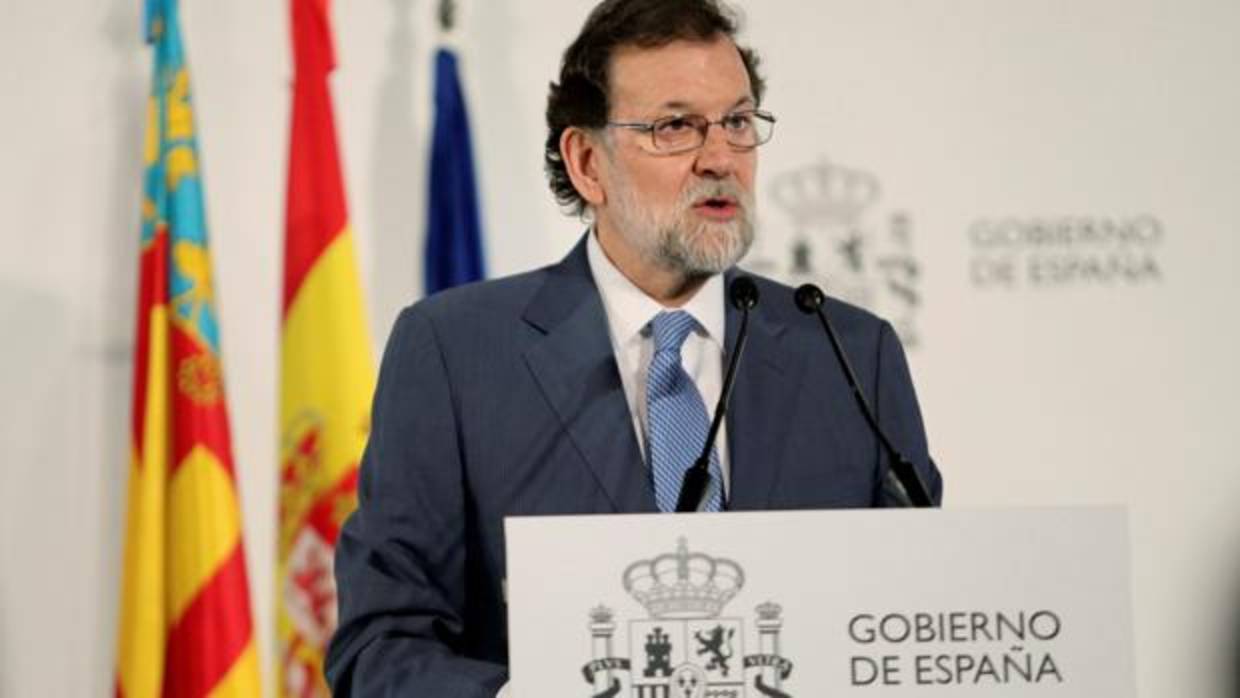 Mariano Rajoy, el pasado viernes, en el aniversario del aeropuerto de Alicante