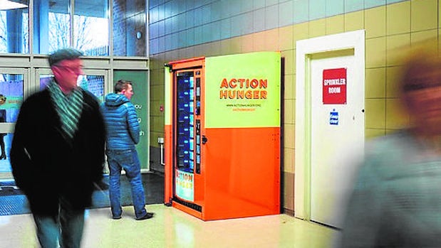 ¿«Vending» solidario para indigentes?