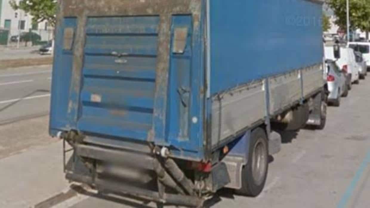 Una de las imágenes del camión facilitada por los Mossos