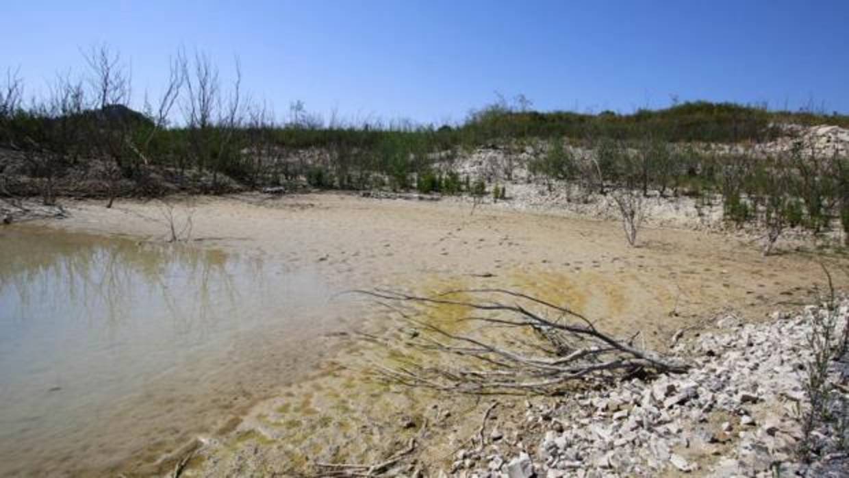 Embalse de la Pedrera, en Alicante, una de las zonas más afectadas por la sequía