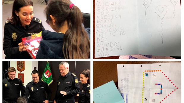 La emotiva carta a la Policía de una niña de ocho años a la que casi rapta un pedófilo: «Sois los mejores»