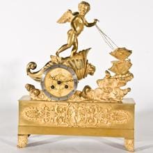 Reloj francés del siglo XIXdedicado a Cupido, en el Museo Cerralbo