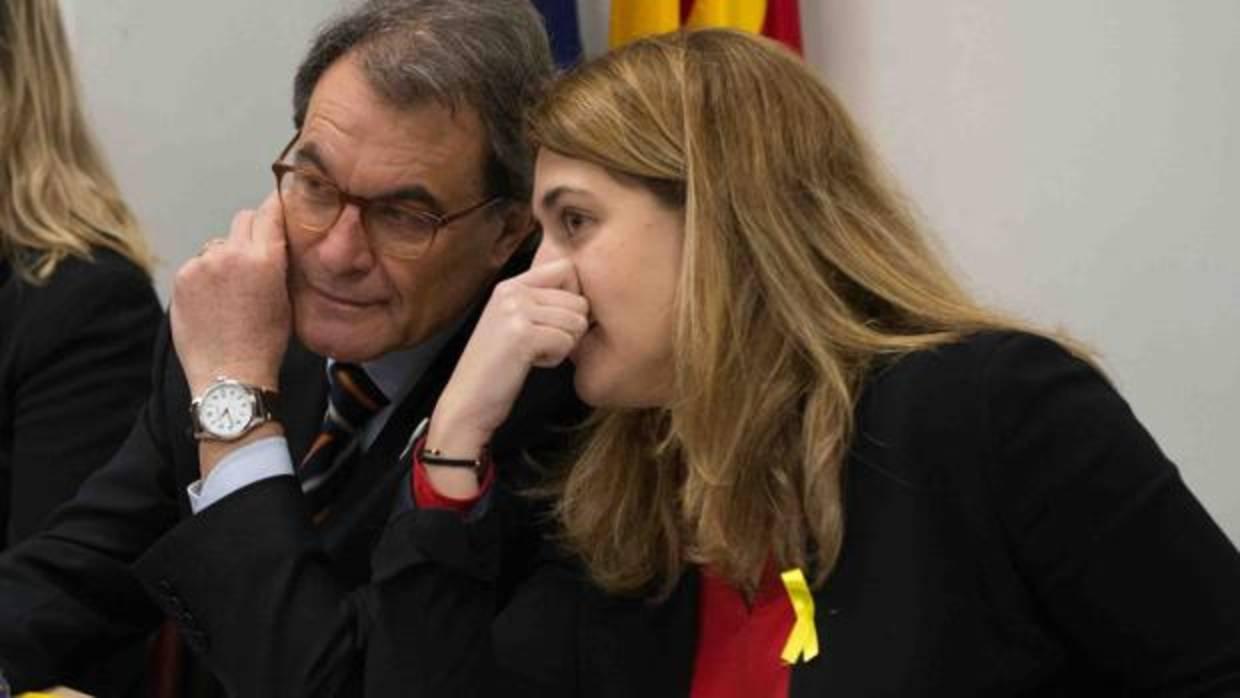 Marta Pascal y Artur Mas en una reunión del PDECat