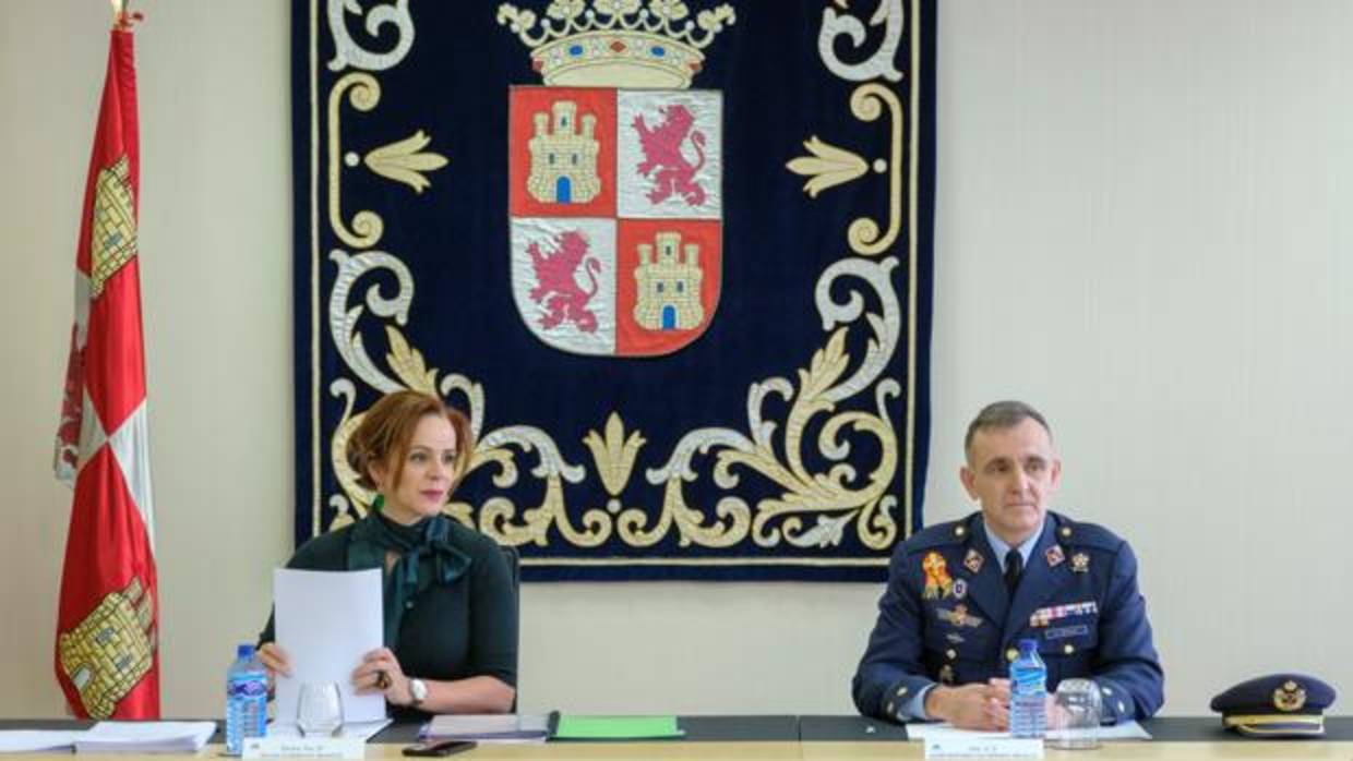 Silvia Clemente, esta mañana en la reunión de la Comisión para asesorar sobre la concesión de la Medalla de Oro de las Cortes de Castilla y León