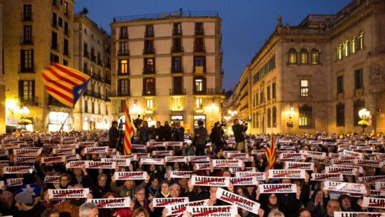 Una manifestación de las entidades independentistas