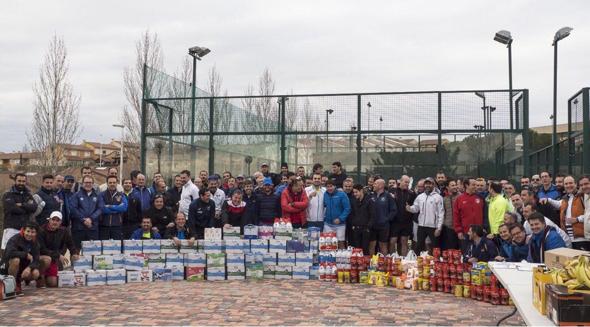 Quedada solidaria de pádel en el club Monteverde de Toledo