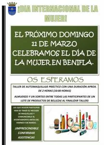 Cartel del taller organizado por el Ayuntamiento de Beniflà