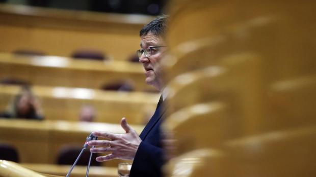 Puig acudirá al Senado para hablar de financiación y achaca el bloqueo a su comparecencia al PP