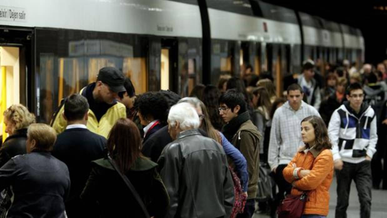 Una estación de metro de Valencia