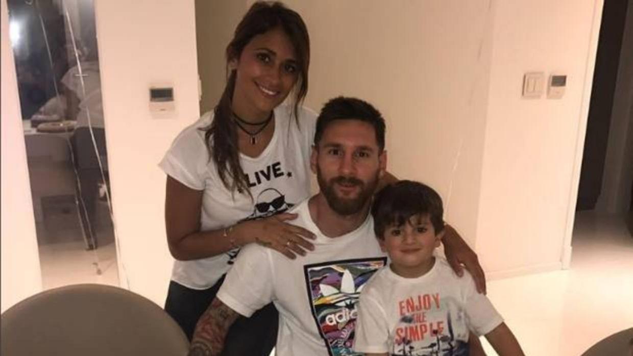 La familia Messi, en una imagen compartida en las redes sociales
