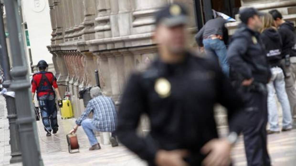 Imagen de archivo de la Policía Nacional en Valencia