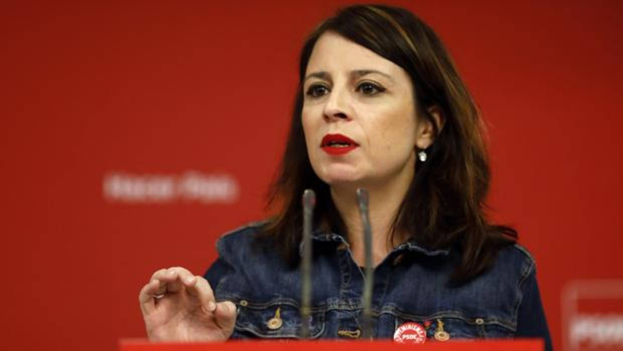 Adriana Lastra, portavoz del PSOE