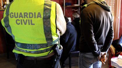 Fotografía de archivo de una operación de la Guardia Civil