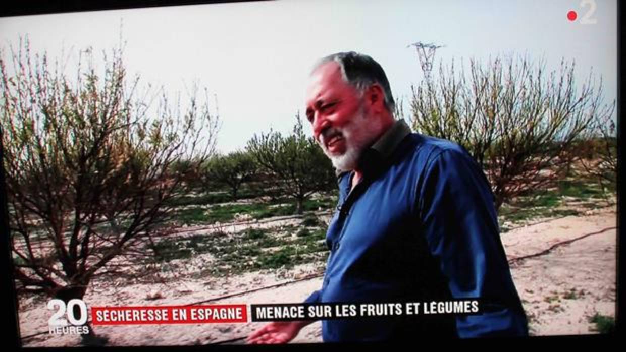 Uno de los agricultores entrevistado por la cadena pública de televisión France 2