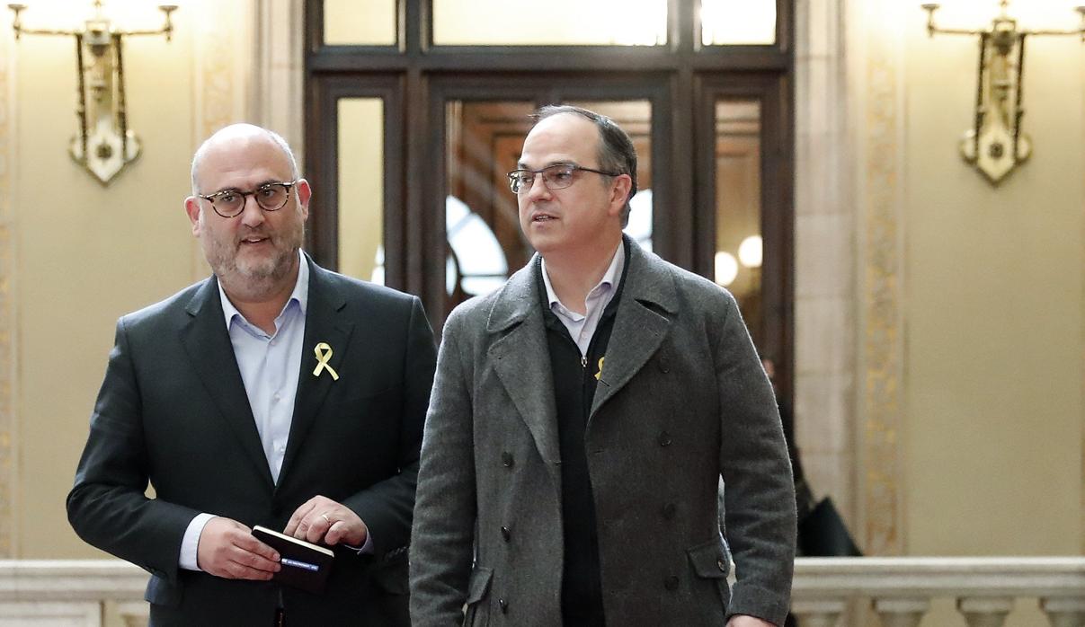 Jordi Turull, diputado de Junts per Catalunya, ayer en el Parlament