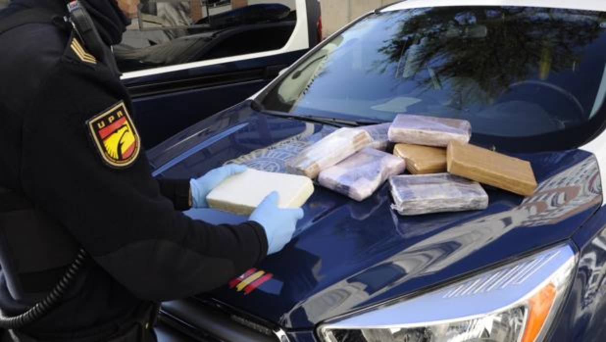 Intervienen diez kilos de cocaína en un control de acceso a Burgos