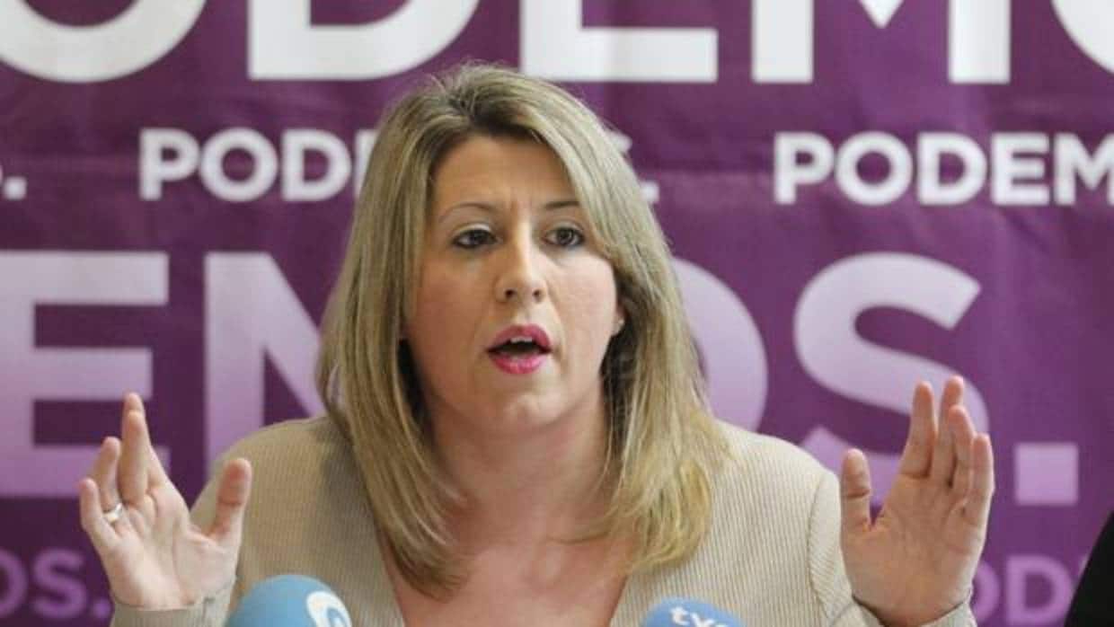 La secretaria general de Podemos Galicia, Carmen Santos