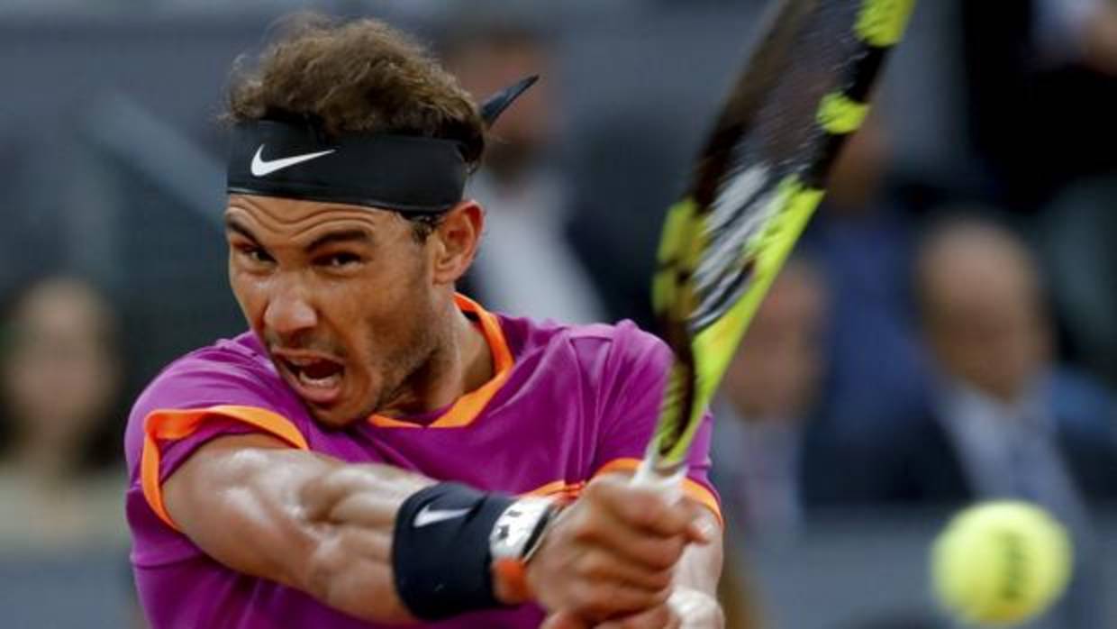 Imagen de Rafa Nadal durante un torneo disputado en mayo del pasado año