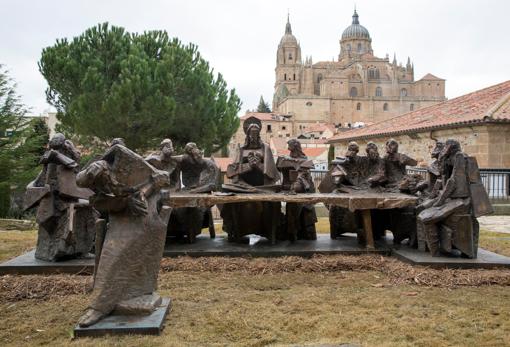 La Sagrada Cena, en el Jardín de Santo Domingo (Salamanca)