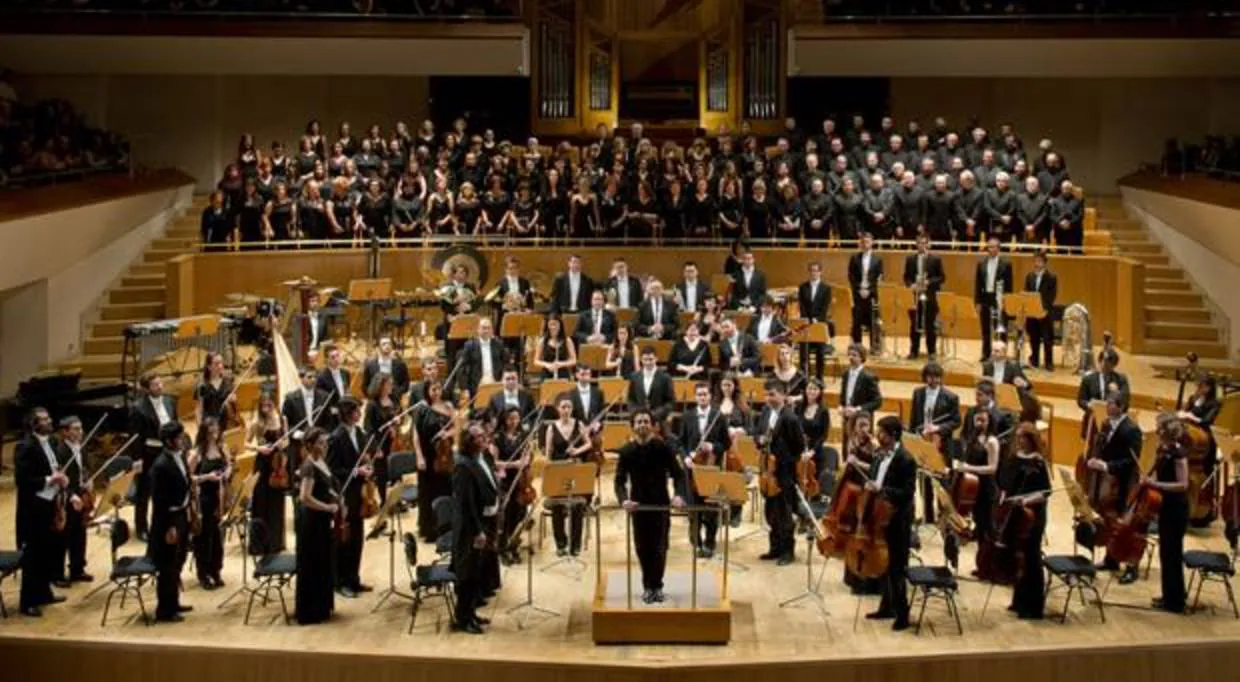 La orquesta Santa Cecilia, en uno de los conciertos ofrecidos en España