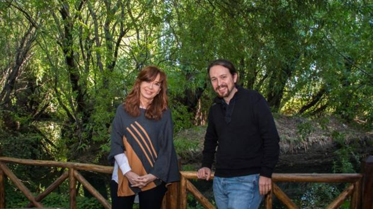 Cristina Fernández de Kirchner y Pablo Iglesias