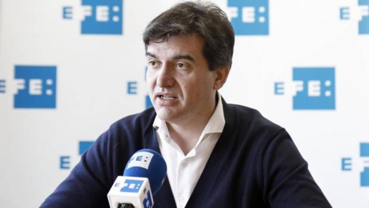 Sergi Sabrià, portavoz de ERC en el Parlament durante la entrevista