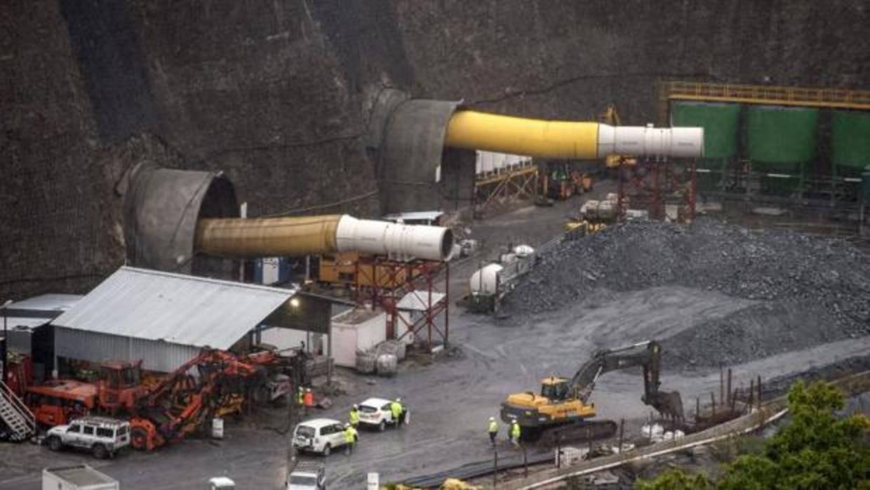 Imagen de archivo de las obras del AVE en Galicia, que concentran la mayor partida presupuestaria