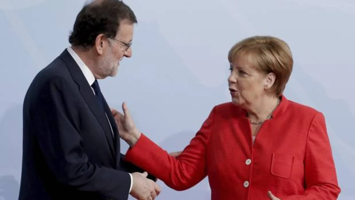 Mariano Rajoy y Angela Merkel, en una fotografía de archivo