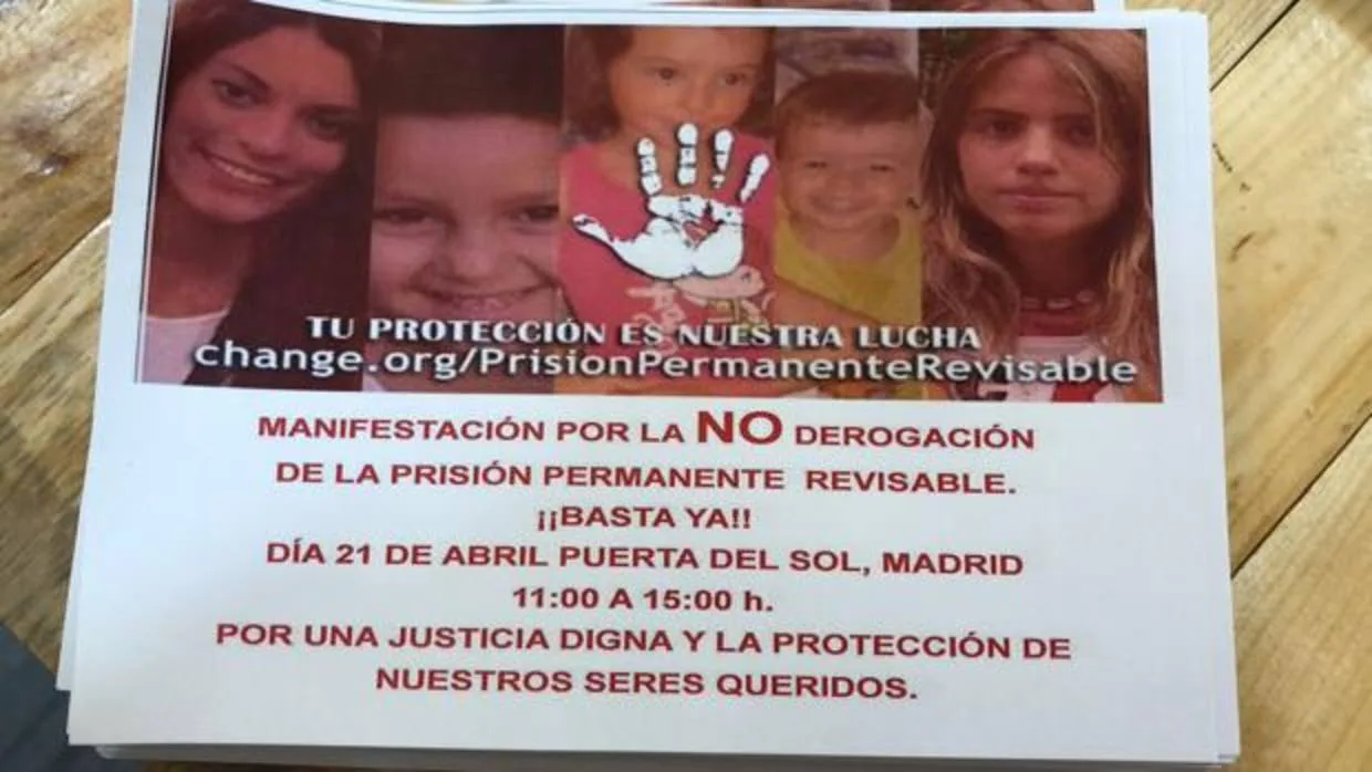 El cartel con el que Valeria Quer anuncia la manifestación